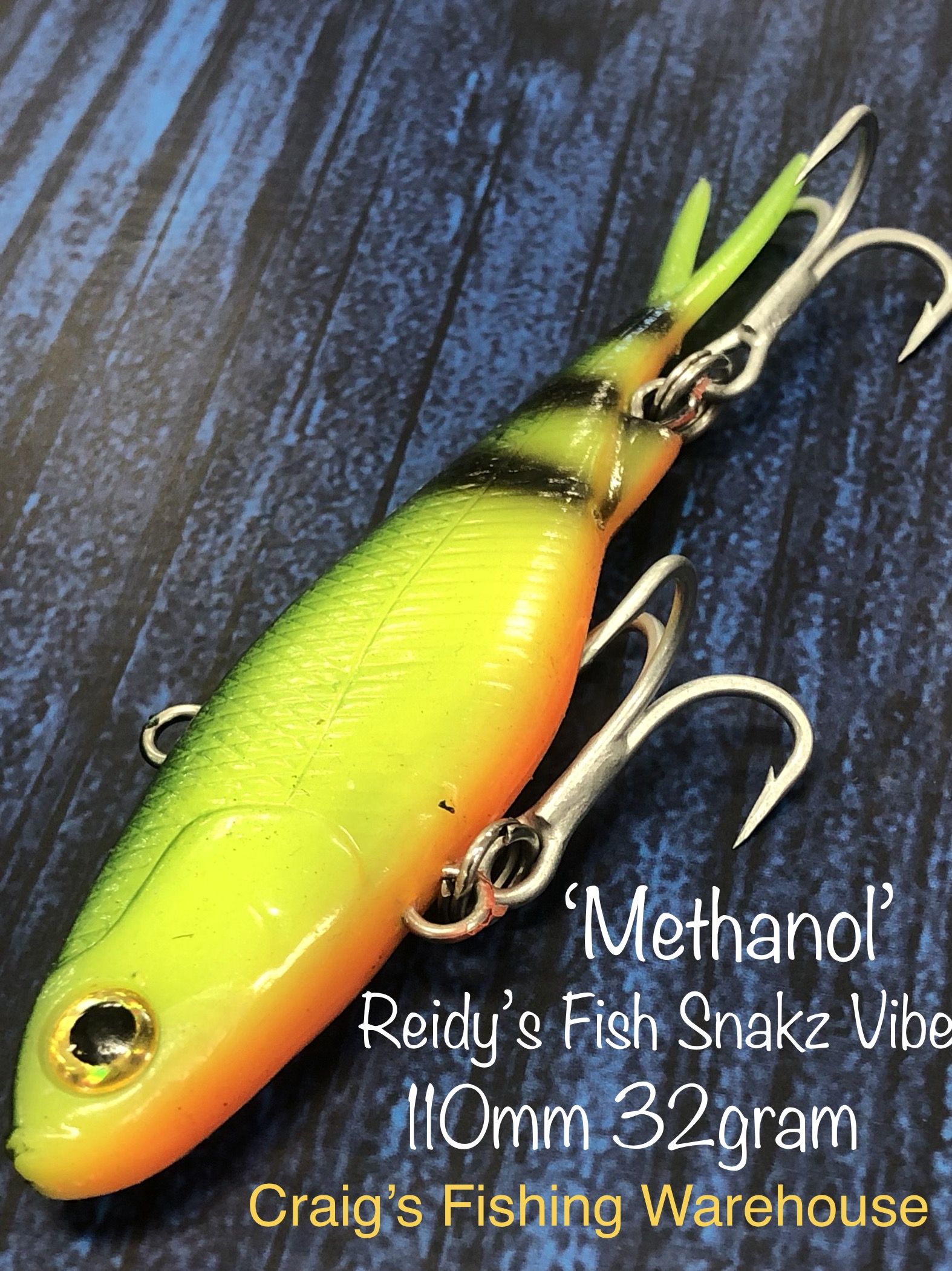 Reidy's Fish Snakz Vibe 110mm 'Methanol