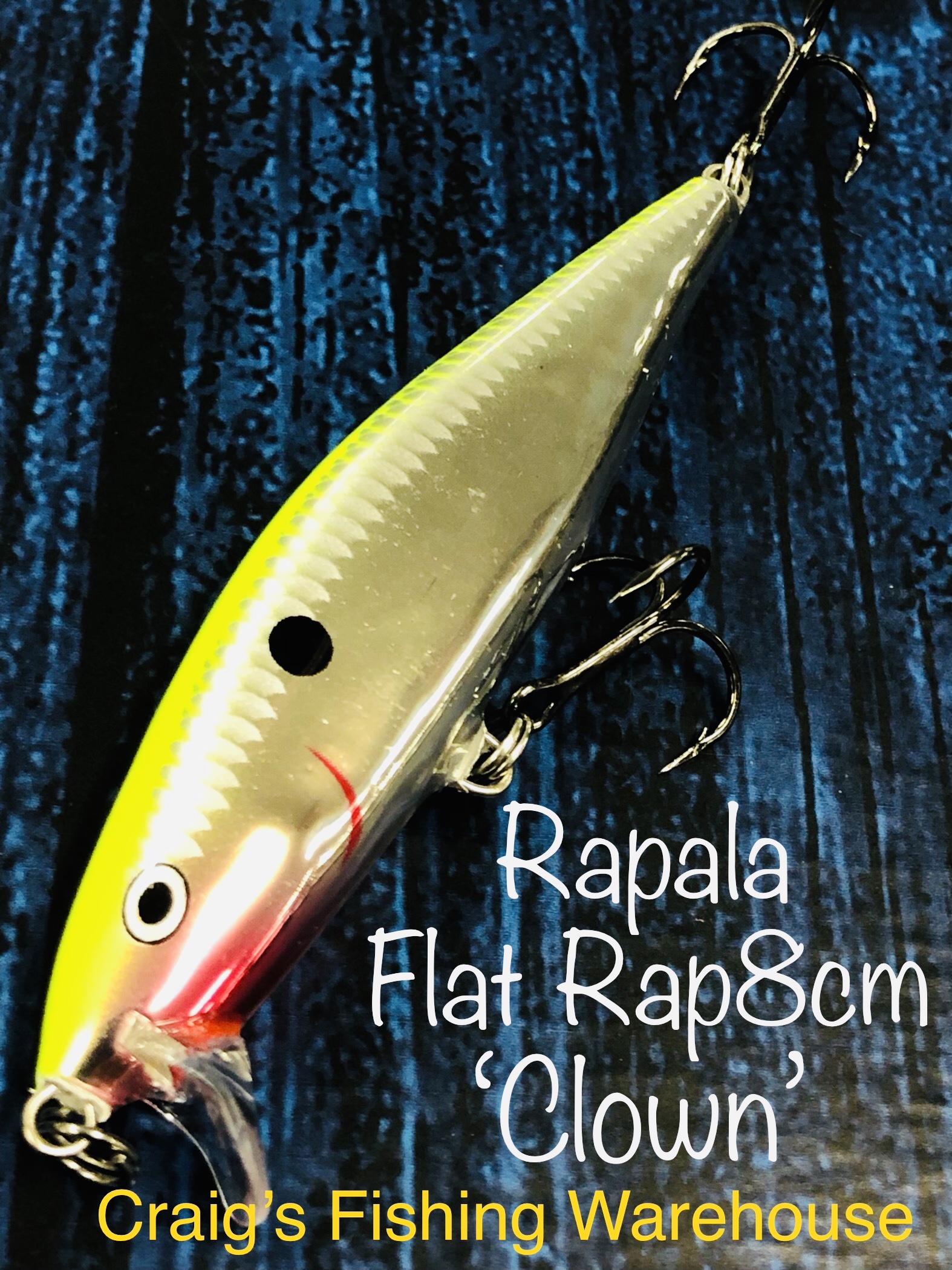 Rapala Flat Rap 8cm CLOWN